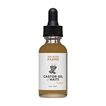 아이티의 Vetiver 피마자 오일 - 100% 유기농 - 천연 - 헥산 없음 - 1oz - 비정제 - 모발용 오일, 1개