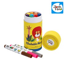 리틀호안미로 워셔블마커 둥근팁12색 색칠놀이 아기 마카펜