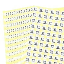사이즈별 숫자 티셔츠 스티커 사이즈 가을 겨울 후드티 커플 프린팅자수, 7XL
