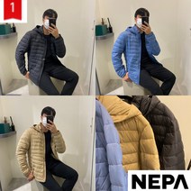 네파 경량다운 고민? 이거하나로끝! 남성용 초경량 로디 후드 구스다운 자켓 7I72003