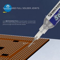 인두 납땜기계식 납땜 주석 페이스트 플럭스 40g 녹는 점 183 도 무연 PCB SMT 수리용 주사기가 솔더, 01 NS38