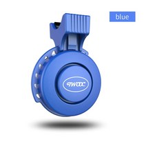 전기자전거 팻바이크 자토바이 전기 스쿠터 경적 USB 자전거 벨 방수 4 사운드 모드 배터리 사이클링 액세, 03 파란, 한개옵션1