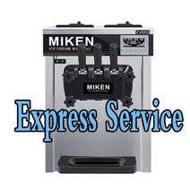슬러시 아이스크림 빙수기 기계 메이커 상업용 소프트 아이스크림 기계 전기 3-풍미 콘, 02 Express Service_02 220V