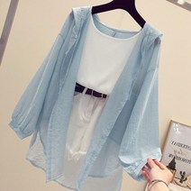 HQINT 여성여름 자외선차단 웨어 점퍼 집업 후드 자켓 hNN001