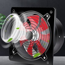 하이따거 배기팬 환기 덕트 주방 욕실 환풍기 6인치8인치10인치, 10 인치 화이트 속도조절 2m전원코드