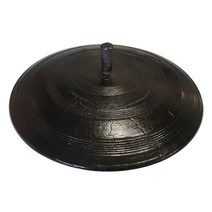 한국 전통 길들인 무쇠 가마 솥뚜껑 42~61cm 국내산 야외 불판, 1개, 06:무쇠솥뚜껑61cm