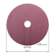 전기 톱 숫돌 다이아몬드 그라인딩 휠 98/105/145mm 두께 3.2/4.5mm 가장자리 절단 및 연마 체인 치아, 크기 145x22.2x3.2mm
