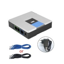 무선 네트워크 어댑터 1세트 VOIP 게이트웨이 2 포트 SIP V2 프로토콜 인터넷 전화 음성 어댑터 (Linksys P, 01 EU_01 기타