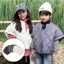 [아이이뽀] 아동용 남아 여아 간절기 패딩 베스트 오리털 패딩조끼