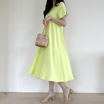 [바보사랑] 겟잇미 테더미 린넨 맥시 여름 반팔 롱우너피스