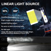 H4 LED H7 Canbus 22000LM 높은 전원 전조등 H1 H3 H8 H9 9005 9012 전구 터보 램프, 04 H3, 03 8000 천개 화이트 블루