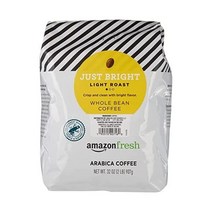 AmazonFresh 저스트 브라이트 원두 커피 라이트 로스트 32온스, 저스트 브라이트/라이트 로스트_32온스(1팩)