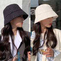 후암마켓 레이디벙거지 자카드 와이드 버킷햇 모자 2장세트