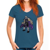 가정용파쇄기 파세기 쇄절기 Foot Clan Le 티셔츠 남성 슈레더 거북이 워드클라우드 여름, 15 WoMen Azure blue_04 M