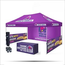 천막 텐트 돔 마당 바비큐 루프탑 포차 가든 가제보, 3X3 인쇄 광고 - 천장의 4면