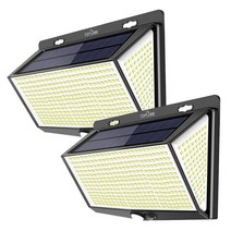 Tomshine 468LED 태양광 감지벽부등 센서등, 2개