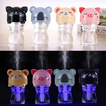 애니멀 USB 가습기 무드등 미니가습기 사무실 탁상용 차량용 휴대가능 여분필터