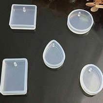[에이치플러스몰] 실리콘몰드5개세트 DIY 펜던트 수지 금형 공예 에폭시, 선택:실리콘몰드5개세트 BL09401