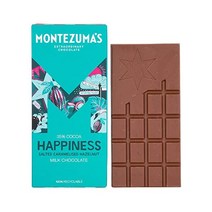 영국 Montezumas Happiness 35% Cocoa Bar Chocolate 몬테주마스 해피니스 밀크 초콜릿 헤이즐넛 90g