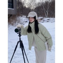 숏패딩코디 오리털 빅사이즈 흰구스 날씬해 롱 보이고