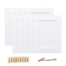 트렌드포유 사진관 무지 사진 종이액자 5x7 페이퍼프레임 4x6 호환 미니 종이프레임 종이액자프레임 페이퍼액자 다이소, 화이트