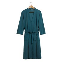 똑소녀 프리미엄 호텔 샤워가운 여름용 (남여공용), M, 블루그린