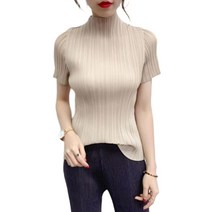 CuteQueen 상의 루즈핏 반팔 봄여름 기질 통풍이 여성 스트라이프티셔츠