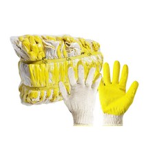 감플 노란반코팅장갑 x 100켤레, 노란 반코팅장갑 100켤레