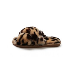 ZZJJC 퍼 슬리퍼 여자 빅사이즈 뽀글이 슬리퍼 실내화