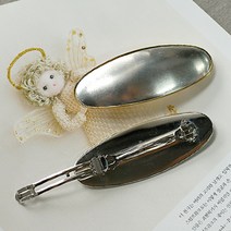 (반제품)타원형헤어핀-대, 엔틱 실버