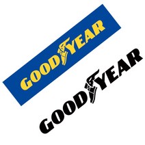 GOODYEAR 굳이어 타이어 차량용 데칼 튜닝 스티커, 선택-2단일색상(대)