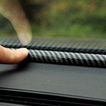 TKB 차량 블랙카본 대쉬보드 소음방지 방음몰딩, 색상:[색상]본상품