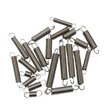 연장 장력 확장 스프링 후크 다양한 크기의 강철 와이어 직경 1.0mm 외부 6mm 길이 20mm-300mm 1 개, [09] 1.0 x 6 x 120mm, 1개