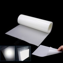 LGT075T 확산 필름 LED 라이트 박스 조명 균질 디퓨저 PET with Adhesive Light Guide Film, 29.7x21cm_LGT075J_15PCS