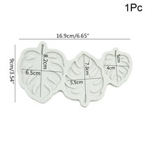 쿠키틀 열대 거북이 잎 쿠키 커터 하와이 비스킷 퐁당 몰드 정글 생일 여름 파티 케이크 장식 도구, 2.leaf mold-C