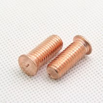 스터드용접기 M6 스폿 용접 나사 탄소강 구리 볼트 도금 스터드 섀시 판금 길이 10-50mm 10 개, 04 M6x20mm