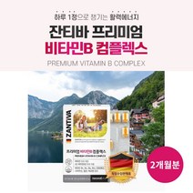 독일 직수입 완제품 활력 에너지 수용성 프리미엄 비타민비 컴플렉스 비타민 B1 B2 나이아신 판토텐산 B6 엽산 B12 비오틴, 1BOX(2개월분)