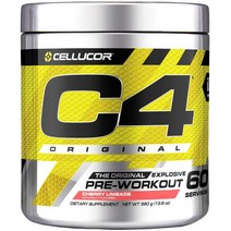 Cellucor C4 부스터 오리지널 헬스 프리워크아웃 체리 라임에이드 60 서빙 390 g, 390g, 1개