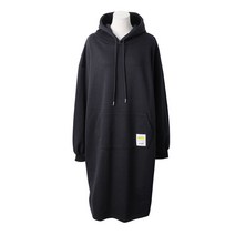 퍼니걸스 5771 박시핏 기모 라벨 후드 롱 원피스 여성의류