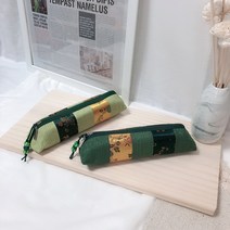 뉴비엘(NuubiL) 삼각 필통 롤형, 연두