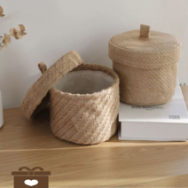 볼가바구니 라탄바구니 간식바구니, C.사선패턴