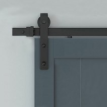 일반형 B04슬라이딩레일세트(검정) 2사이즈(2M 2.4M) 문두께(45~50mm) 60kg이하용 _슬라이딩도어부속 미닫이문부속 마굿간행거부속 평철행거부속 노출행거부속, 2.4M세트