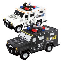 굿이벤트 레고블럭 경찰차 지문인식 자동차 ATM 비밀 금고 저금통(장난감 어린이집 선물), 화이트