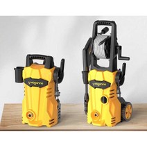 moganna 초강력 고압세척기 셀프세차 계단청소, 1300W 저소음 + 18m수도관