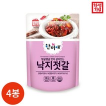 [KT알파쇼핑]한성기업 한끼애 낙지 젓갈 100g x 4봉, 상세페이지참조, 상세설명 참조