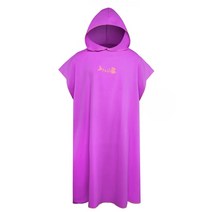 손세차서핑 판초 변경 수건 후드 마이크로 화이버 비치 담요 목욕 타올 수영 타월 잠수복 판쵸, [07] 보라색