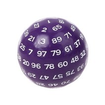 보드 게임 주사위 100 sided polyhedral dice d100 multi sided acrylic dices for table board 롤 플레잉 게임 바 pub, 퍼플