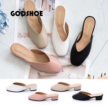 갓슈 GODSHOE (국내산) 브이라인 블로퍼 구두슬리퍼 플랫슈즈 여성구두
