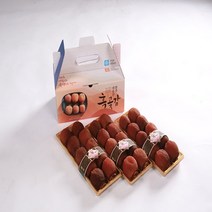 완주 대둔산 운주 흑곶감 소포장 3팩 4팩 {36/48과}반건시 건시 선물세트, 4팩 48과[45/49g}