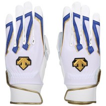 DESCENTE [S0123WGL01] 데상트 양피 배팅장갑 (백+청)